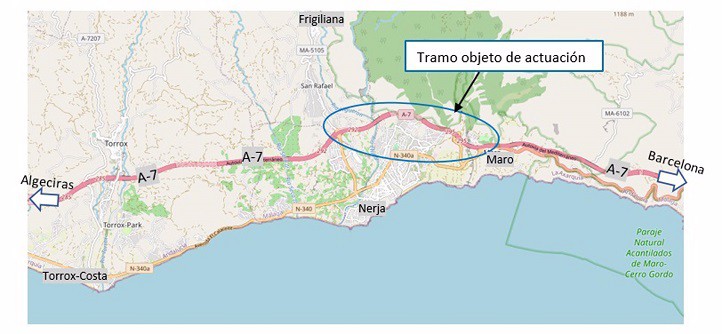 El Gobierno Licita Las Obras Del Firme En Un Tramo De La A 7 En Nerja Y