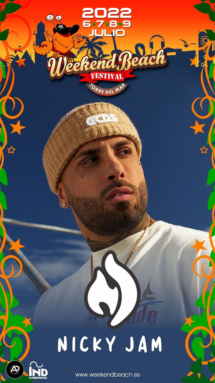 Nicky Jam actuará en el Weekend Beach Festival de Torre del Mar -  VÉLEZ-MÁLAGA 